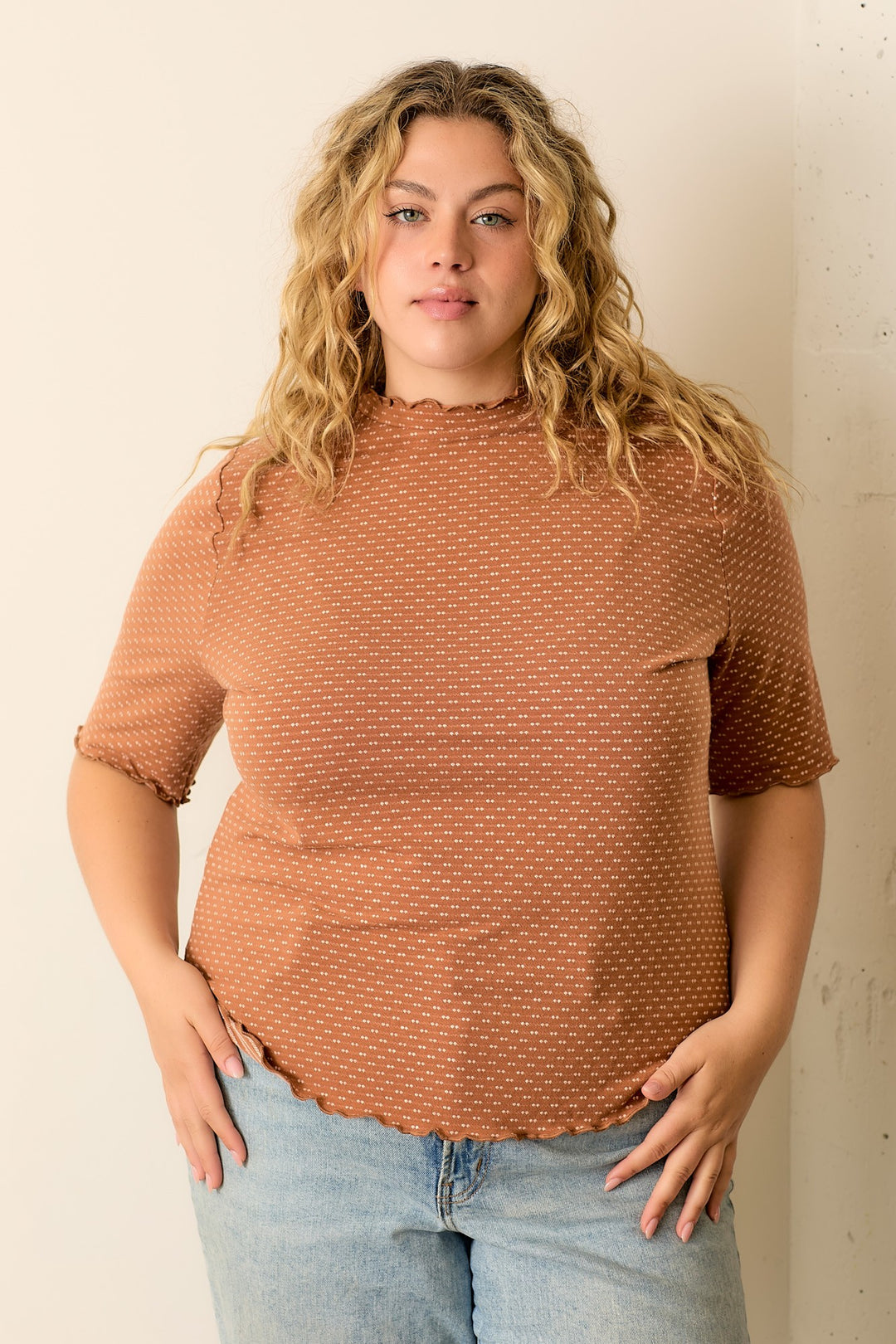 Dot Textured Top