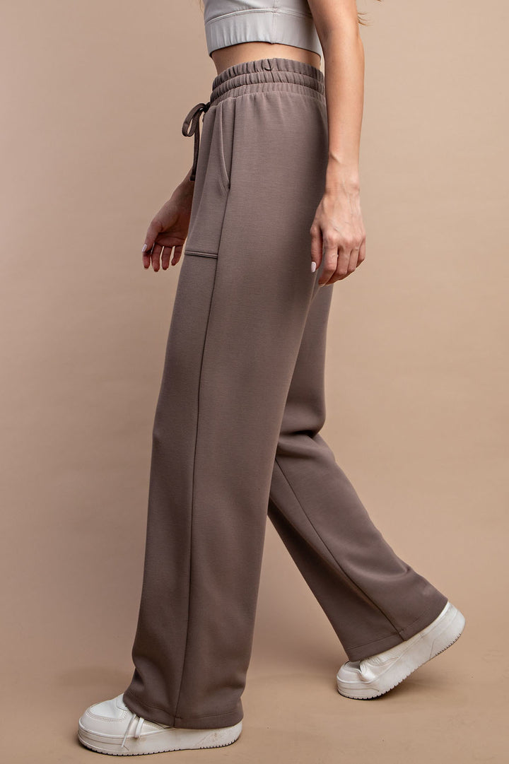 Straight Lounge Pants with Pockets