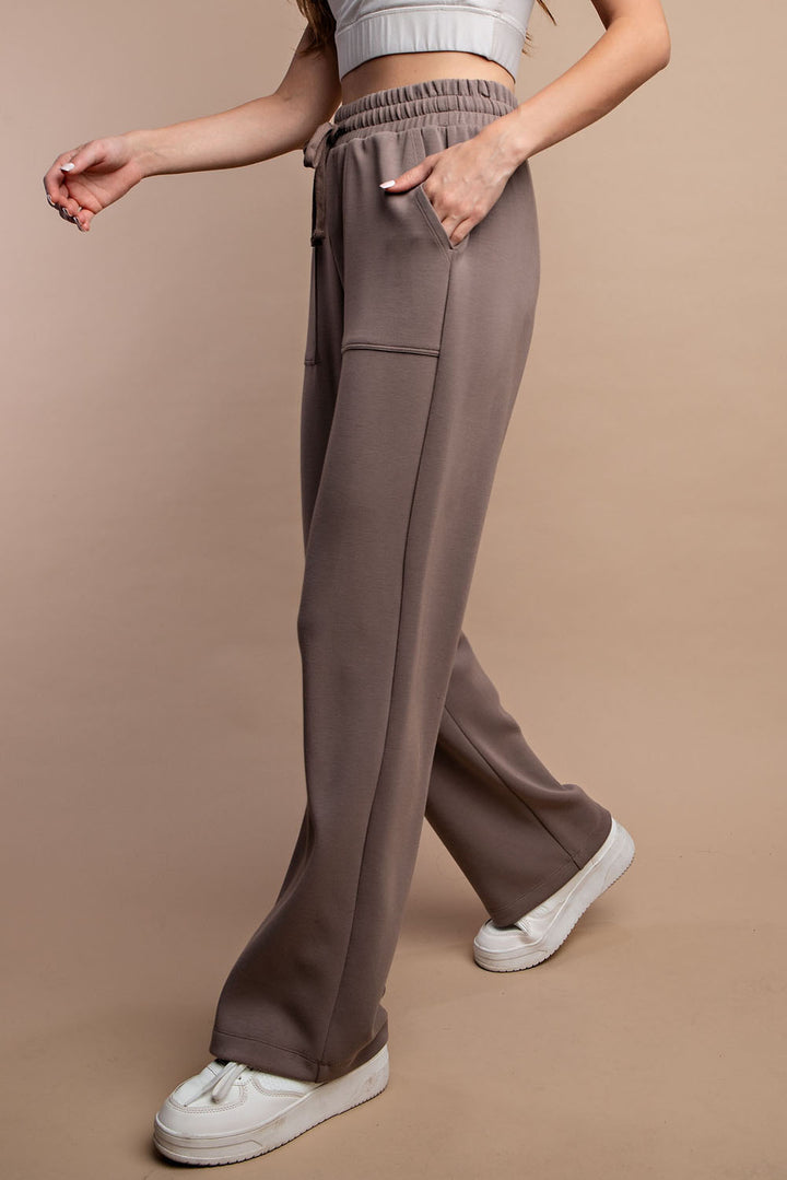 Straight Lounge Pants with Pockets