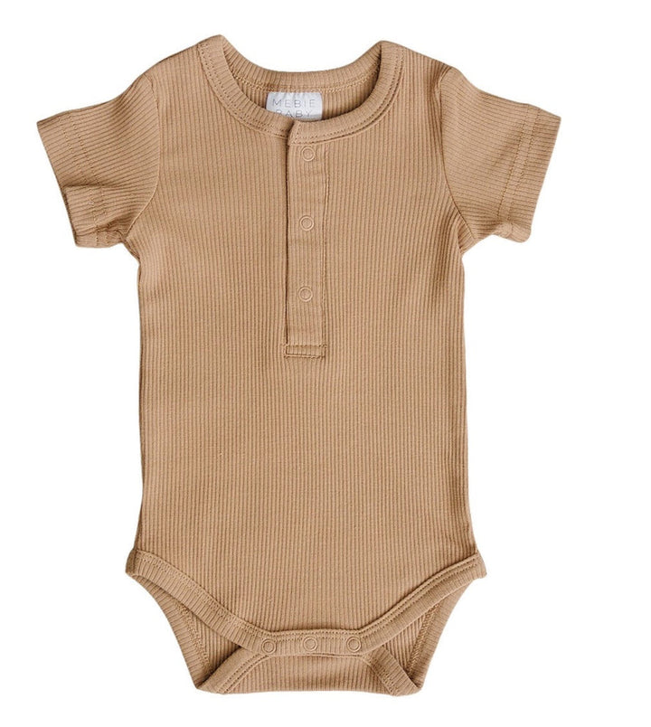 Organic Cotton Ribbed Snap Bodysuit