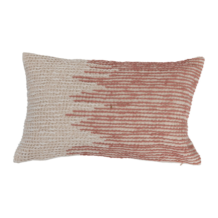 Embroidered Lumbar Pillow