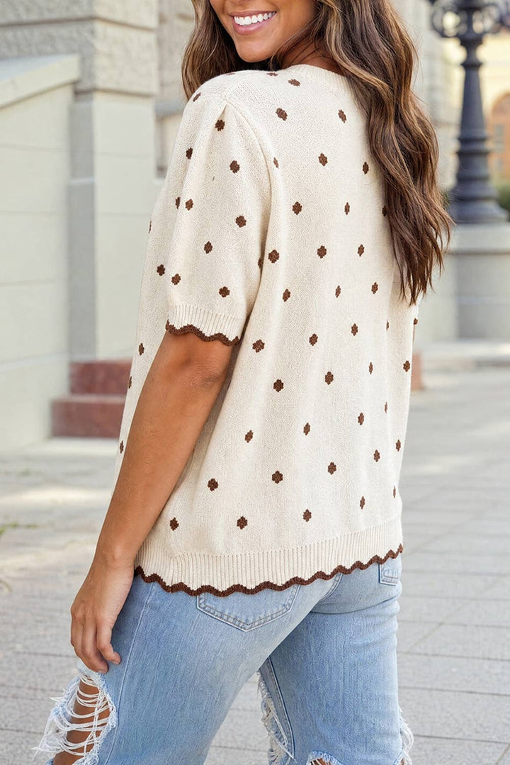 Polka Dot Shift Sweater