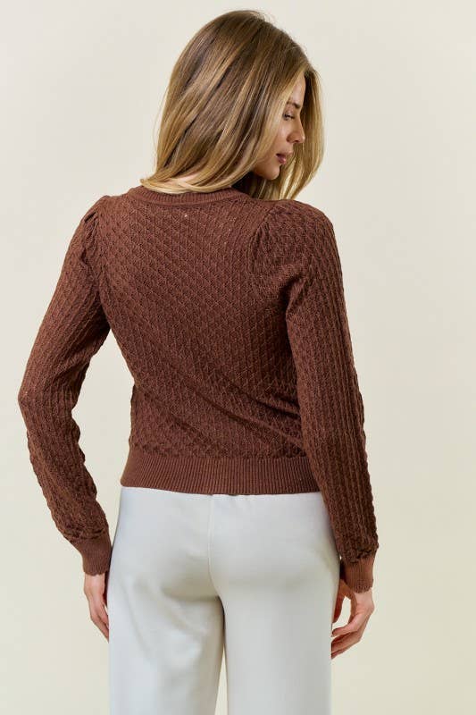 Pointelle Cardigan