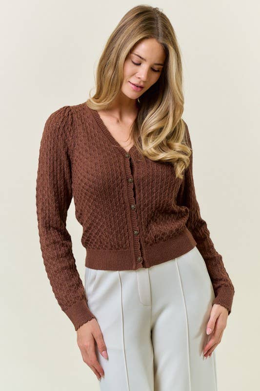 Pointelle Cardigan