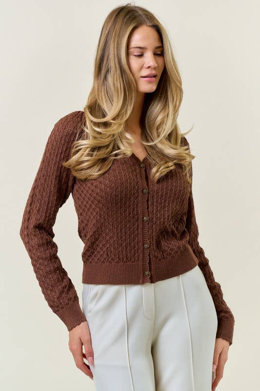 Pointelle Cardigan
