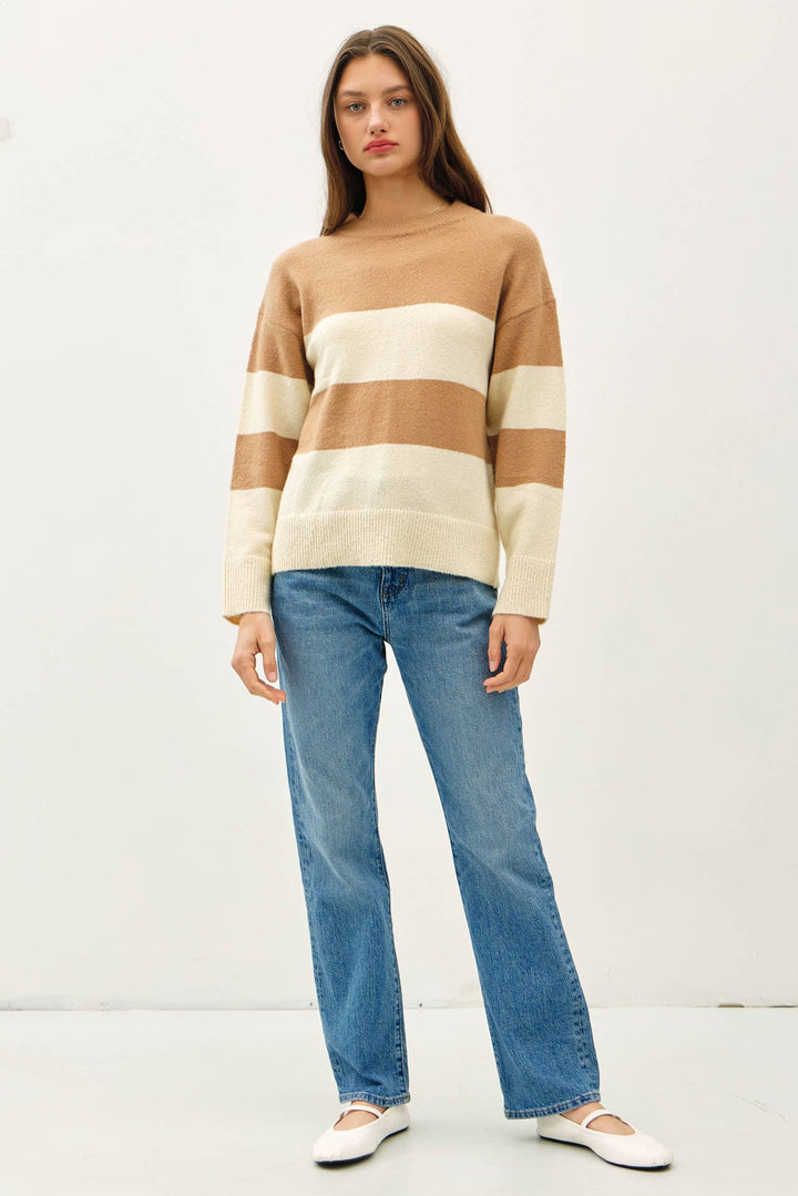 Latte Stripe sweater