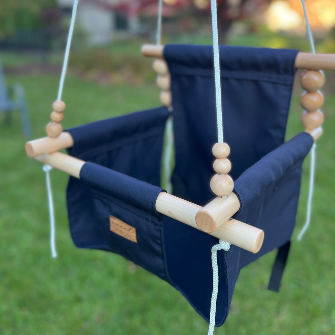 Premium Outdoor High Back Swing Navy