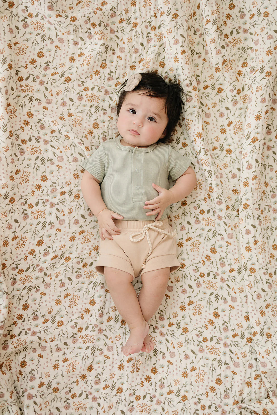 Organic Cotton Ribbed Snap Bodysuit