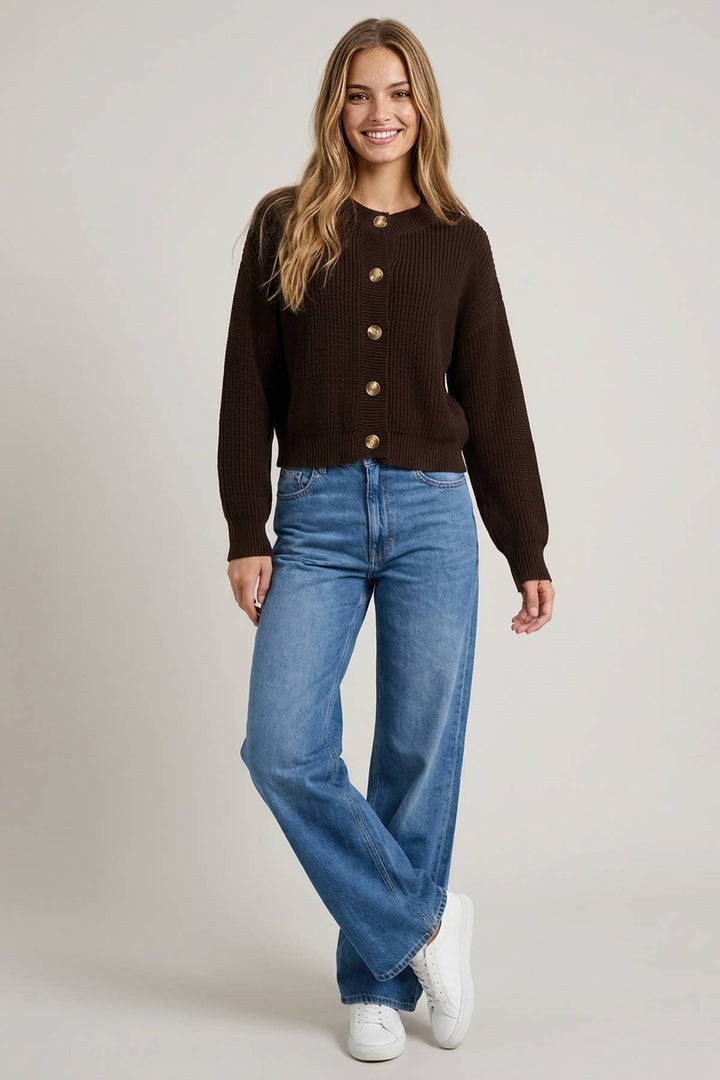 Textured Gauge Cardigan