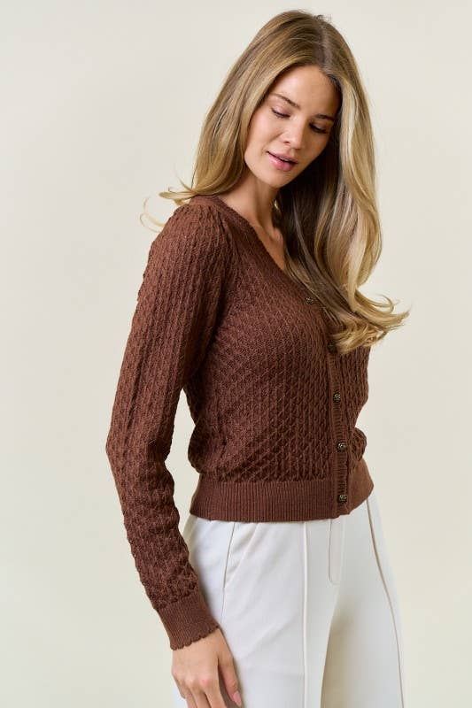 Pointelle Cardigan