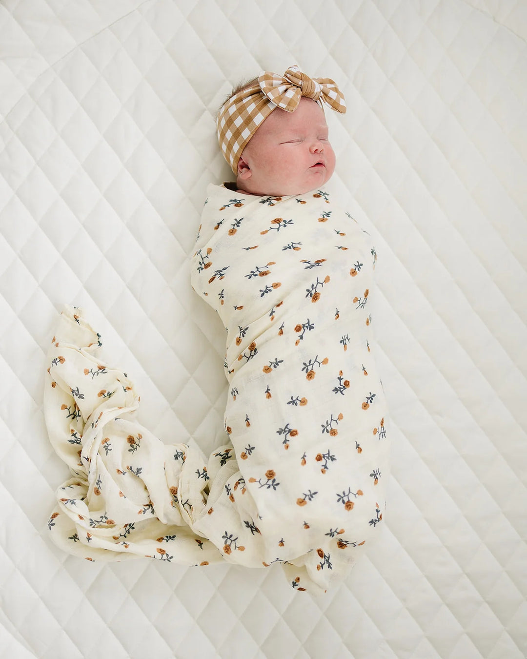 Cream Floral Swaddle Swaddle