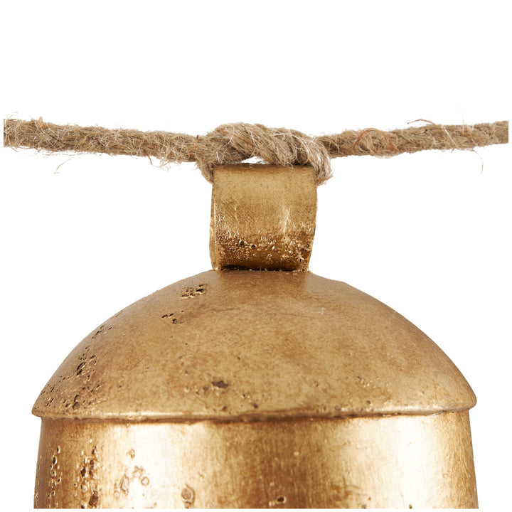 Bohemian Gold Metal Decorative Cow Bells