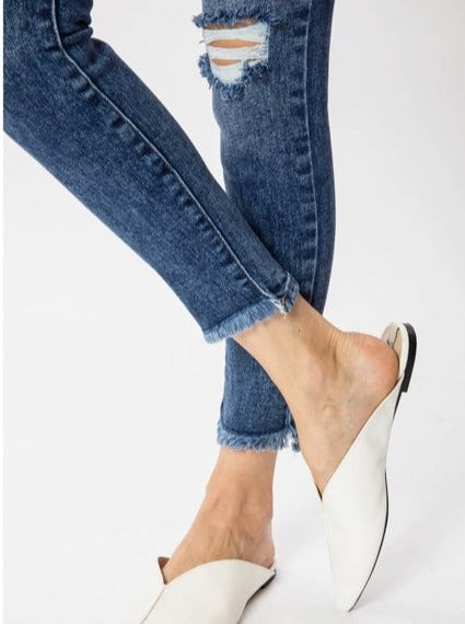 Ava High Rise Ankle Skinny Jeans