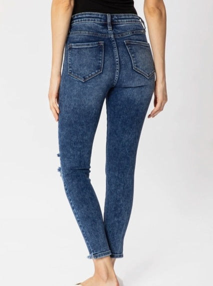 Ava High Rise Ankle Skinny Jeans